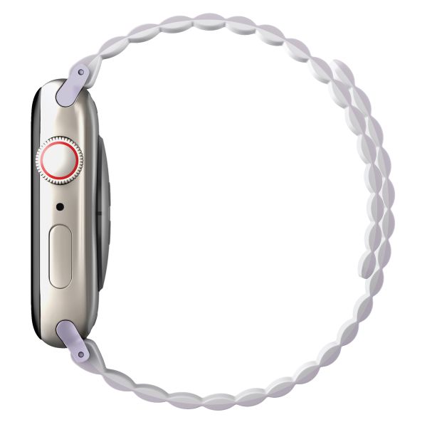 Uniq Bracelet double face Revix Apple Watch Series 1 á 10 / SE / Ultra (2) (44/45/46/49 mm) - Lilas/Blanc