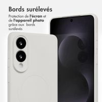 imoshion Coque Couleur avec MagSafe Samsung Galaxy S25 Edge - Beige