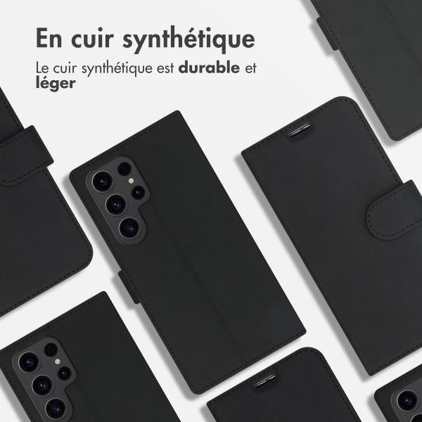 Accezz Étui de télephone Wallet Samsung Galaxy S23 Ultra - Noir