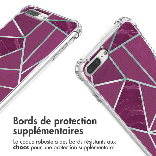 imoshion Coque Design avec cordon Apple iPhone 8 Plus / 7 Plus - Bordeaux Graphic