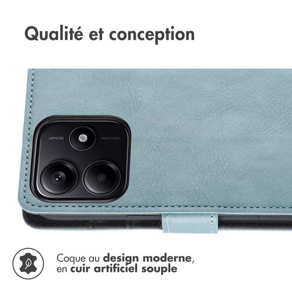 imoshion Étui de téléphone portefeuille Xiaomi Redmi Note 14 (5G) - Bleu clair