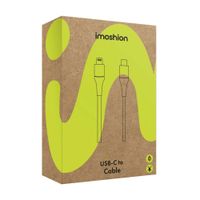 imoshion ﻿Câble Lightning vers USB-C - Non MFi - Textile tressé - 2 mètre - Lilas