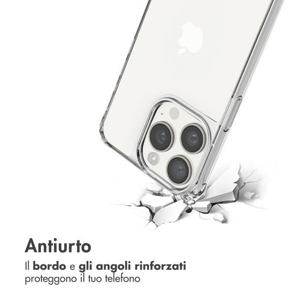 imoshion Coque avec dragonne + bracelet Apple iPhone 15 Pro Max - Perles Cœurs