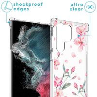 imoshion Coque Design avec cordon Samsung Galaxy S23 Ultra - Blossom Watercolor