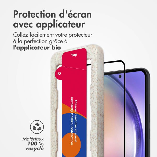 Accezz Protecteur d'écran intégral triple résistance avec applicateur Samsung Galaxy A54 (5G) / S23 FE