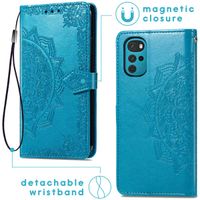 imoshion Etui de télephone Mandala Motorola Moto G22 - Turquoise