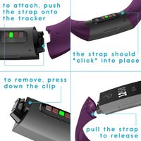 imoshion Bracelet silicone Fitbit Charge 3 / 4 - Violet