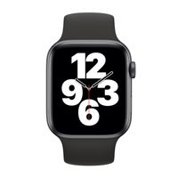 Apple Bracelet Boucle unique en Silicone Apple Watch Series 1 - 9 / SE (38/40/41 mm) | Series 10 / 11 (42 mm) - Taille 7 - Noir