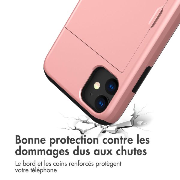 imoshion Coque arrière avec porte-cartes iPhone 11 - Rose Dorée