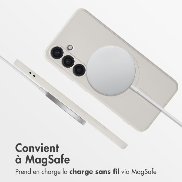 imoshion Coque Couleur avec MagSafe Samsung Galaxy S24 - Beige