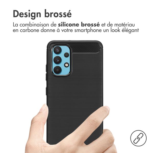 imoshion Coque Brushed Samsung Galaxy A32 (4G) - Noir