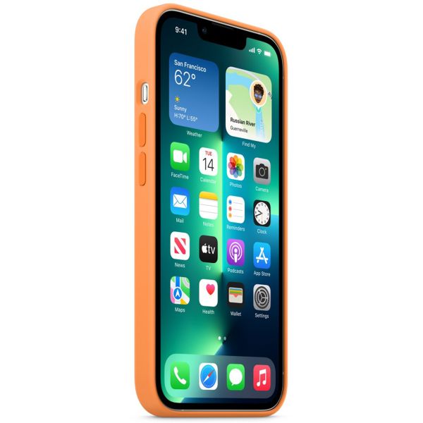 Apple Coque en silicone MagSafe Apple iPhone 13 Pro Max - Marigold