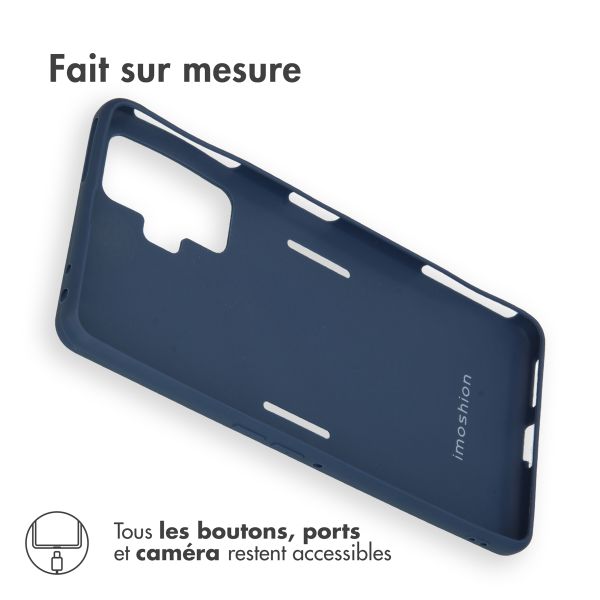 imoshion Coque Clear Xiaomi Poco F4 GT 5G - Bleu foncé