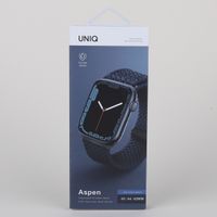 Uniq Bracelet tressé Aspen Apple Watch Series 1 á 10 / SE / Ultra (2) (44/45/46/49 mm) - Bleu Oxford