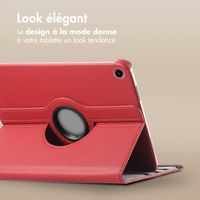 imoshion Coque tablette rotatif à 360° Samsung Galaxy Tab A11 Plus / A9 Plus - Rouge foncé