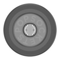 PopSockets Suck-Up Grip & Mount - Ventouse MagSafe - Translucent Black