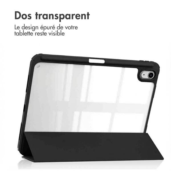 imoshion Coque tablette rigide Trifold Apple iPad 11 (2025) 11 pouces A16 / iPad 10 (2022) 10.9 pouces - Noir