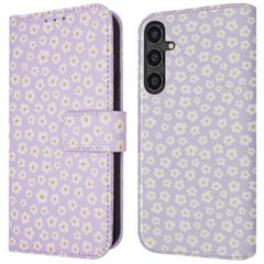 imoshion Étui de télephone portefeuille Design Samsung Galaxy S23 FE - White Daisy
