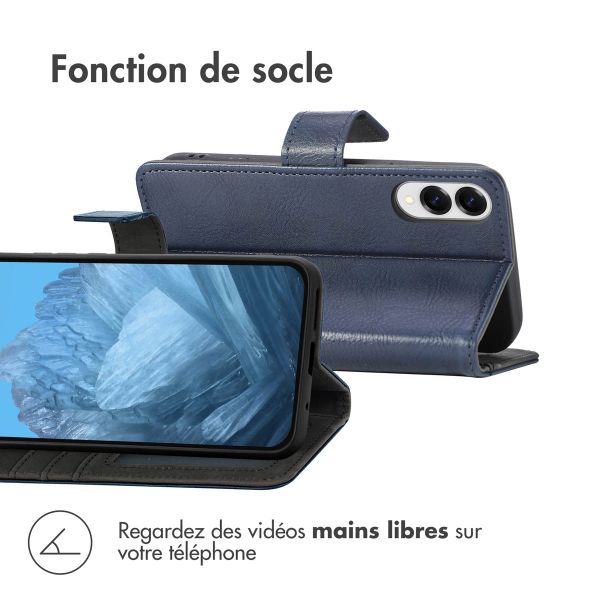imoshion Étui de télephone portefeuille Samsung Galaxy S25 Edge - Bleu foncé