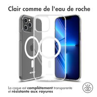 Accezz Coque Clear avec MagSafe pour l'iPhone 13 Pro - Transparent