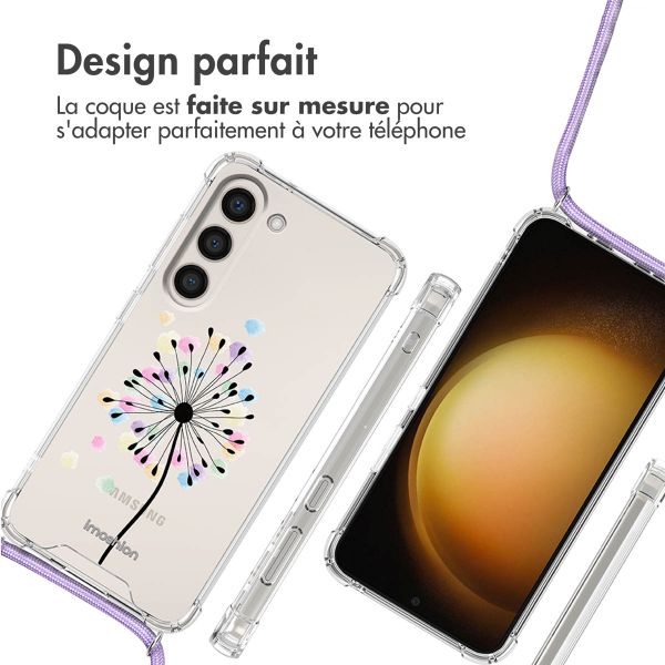 imoshion Coque Design avec cordon Samsung Galaxy S23 Plus - Sandstone Dandelion