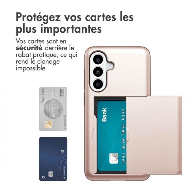 imoshion Coque arrière avec porte-cartes Samsung Galaxy A36 / A56 - Rose Doré