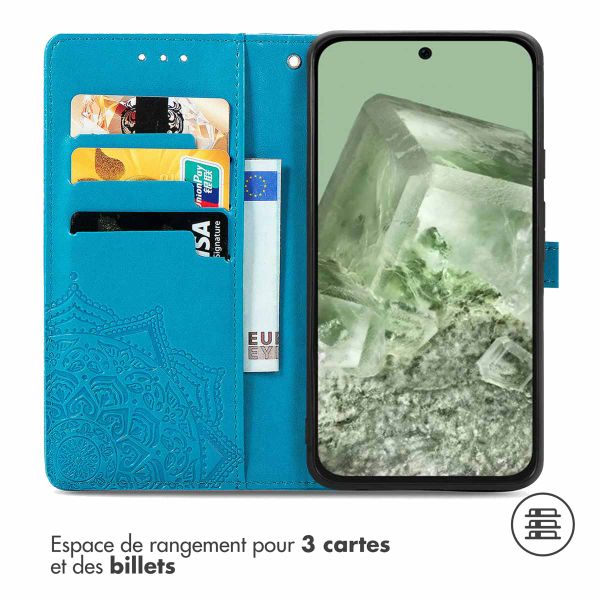 imoshion Etui de télephone Mandala Google Pixel 8a - Turquoise