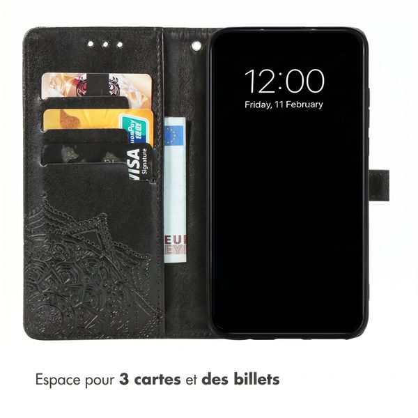 imoshion Etui de télephone Mandala Motorola Moto G77 - Noir