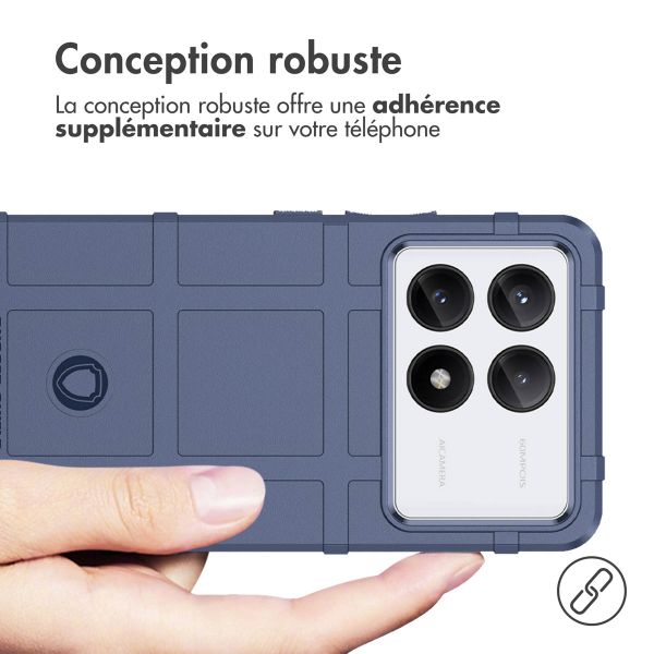 imoshion Coque Rugged Shield Xiaomi Poco X6 Pro - Bleu foncé