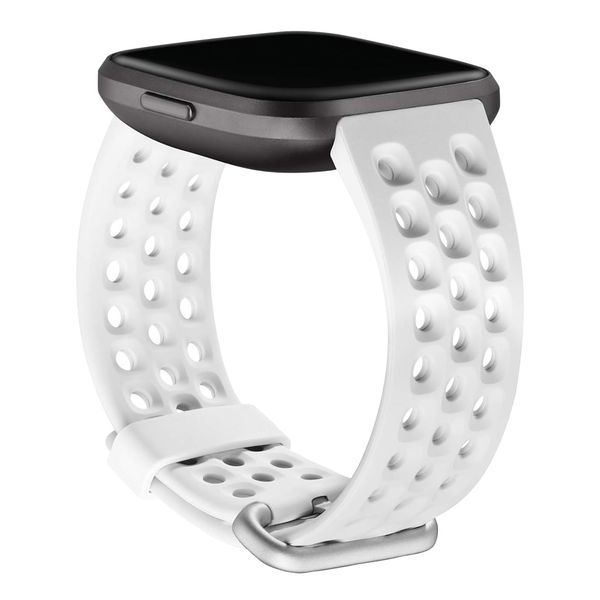 Fitbit Bracelet Sport silicone Fitbit Versa / Versa 2 / Versa Lite - Taille S - Blanc