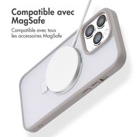 Accezz Coque Ring Stand avec MagSafe Apple iPhone 14 Pro Max - Gris