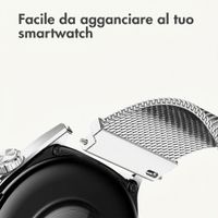 imoshion Bracelet magnétique milanais  - Connexion universelle 20 mm - Argent