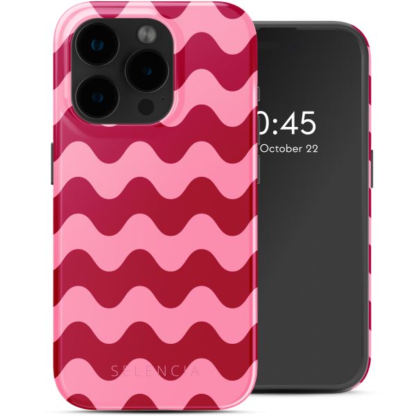 Selencia Coque arrière Vivid avec MagSafe Apple iPhone 15 Pro - Wave Vibes Lipstick