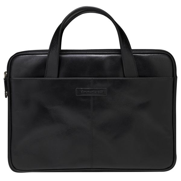 dbramante1928 Sac ordinateur 14 pouces Silkeborg - Cuir véritable - Black