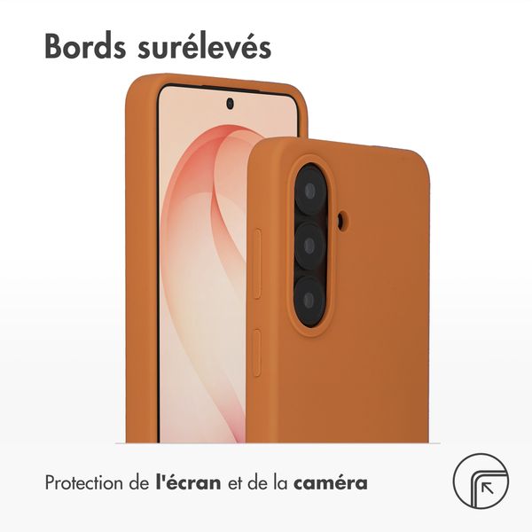 Accezz Coque Liquid Silicone avec MagSafe Samsung Galaxy S26 Plus - Orange