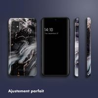 Selencia Coque arrière Vivid Tough Samsung Galaxy A51 - Chic Marble Black