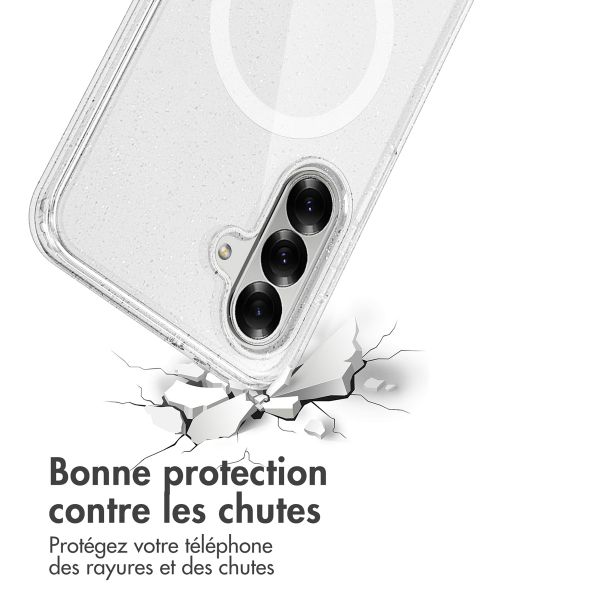 imoshion Coque Pailletée avec MagSafe Samsung Galaxy A36 - Paillettes Transparent