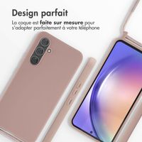imoshion Coque en silicone avec cordon Samsung Galaxy A54 (5G) - Sand Pink