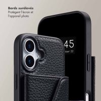 Selencia Coque de télephone Sera avec cordon et porte-cartes enveloppe Apple iPhone 17 - Noir