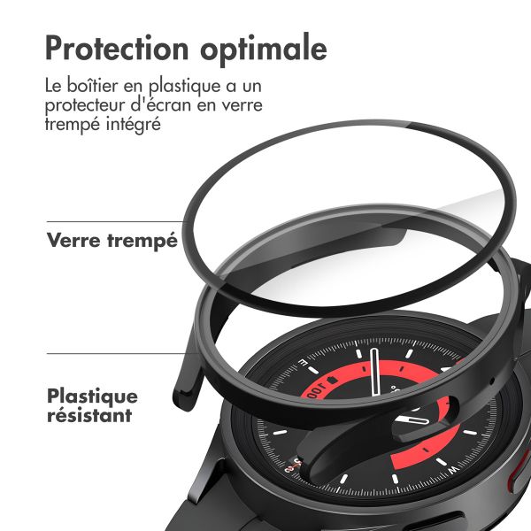 imoshion Coque rigide à couverture complète Samsung Galaxy Watch 5 - 40 mm - Noir