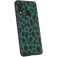 imoshion Coque Design Samsung Galaxy A20e - Léopard - Vert / Noir