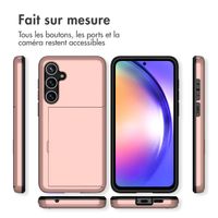 imoshion Coque arrière avec porte-cartes Samsung Galaxy A55 - Rose Doré