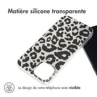 imoshion Coque Design Apple iPhone 14 - Leopard Transparent