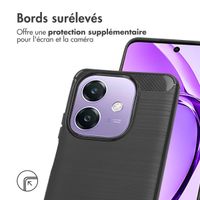 imoshion Coque Brushed Oppo A40 (4G) / Oppo A40M (4G) / Oppo A60 (5G) - Noir