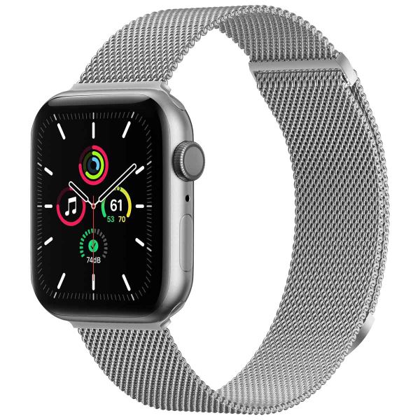 imoshion Bracelet magnétique milanais Apple Watch Series 1 á 10 / SE / Ultra (2) (44/45/46/49 mm) - Taille S - Argent