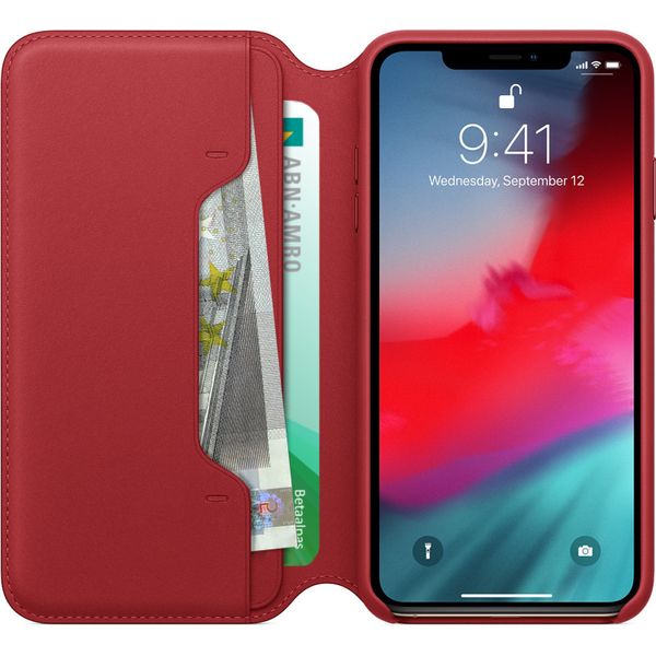 Apple Étui de téléphone Leather Folio iPhone Xs Max