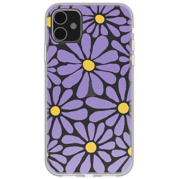 imoshion Coque design pour iPhone 11 - Tropical Violet Flowers Connect