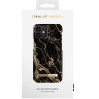 iDeal of Sweden Coque Fashion iPhone 12 Mini - Golden Smoke Marble