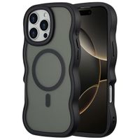 Selencia Coque arrière Wavy avec MagSafe Apple iPhone 16 Pro Max - Noir