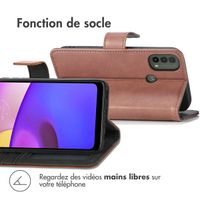 imoshion Étui de téléphone portefeuille Luxe Motorola Moto E30 / E40 - Brun